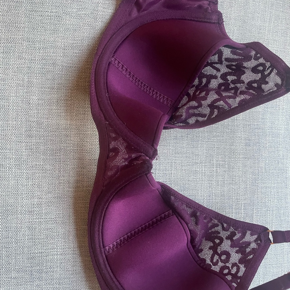 Savage X Fenty Plum Lace Underwire Bra 34DD